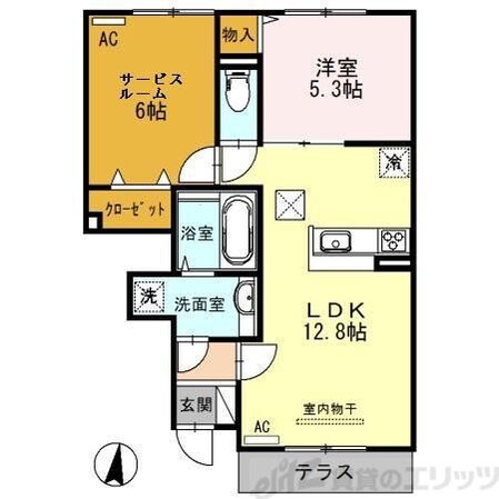 ハピネス桜の物件間取画像